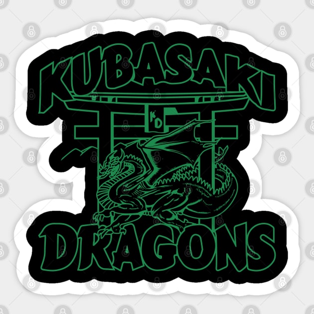 Kubasaki Okinawa Kubasaki High Dragons Okinawa Japan kadena Sunabe Panthers Shuri Castle Ryukyu DODDS Military Brat Sticker by ODT